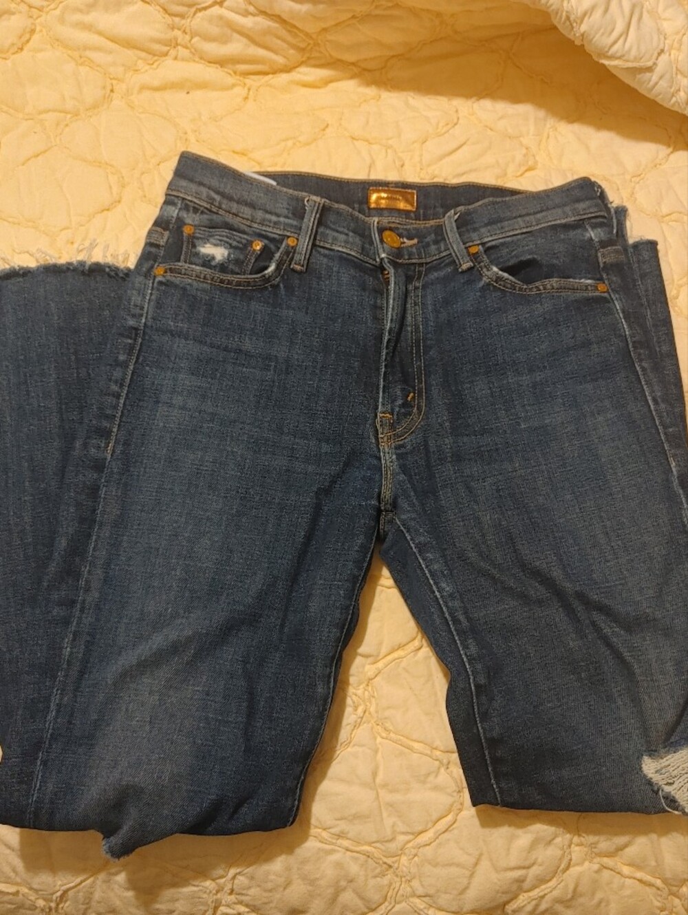 MOTHER The Insider Crop Step Fray Size 26